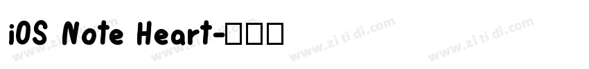 iOS Note Heart字体转换